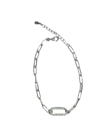 .925 Bracelet w/CZ Link S-FF-HGC1451-B
